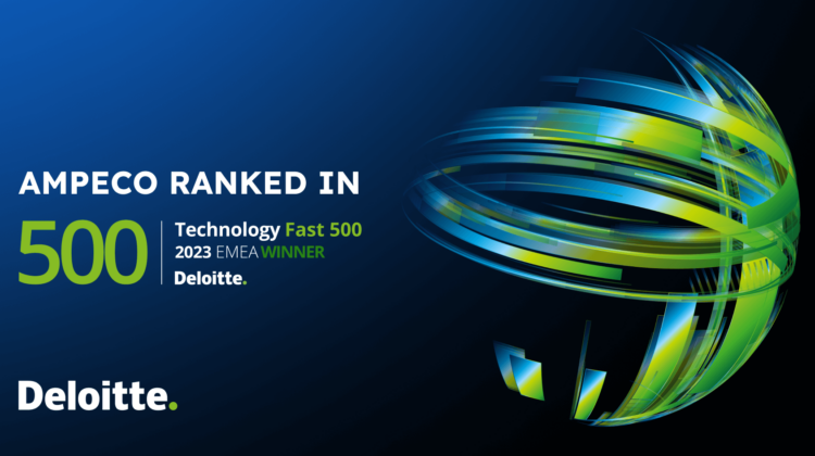 AMPECO ranks 104th in Deloitte Technology Fast 500 2023 EMEA - We’re honored to announce that AMPECO is among the winners of the prestigious Deloitte Technology Fast 500 2023 for the EMEA region. 