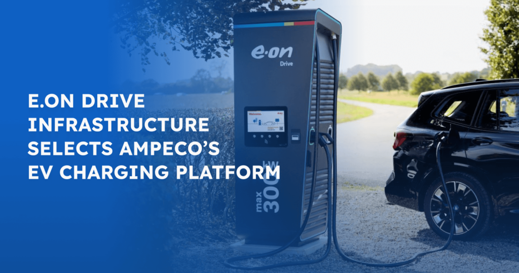 E.ON Drive Infrastructure Selects AMPECO’s EV Charging Platform  - E.ON Drive Infrastructure (EDRI), one of Europe's leading public Charge Point Operators (CPOs), has selected AMPECO's EV charging management platform as their backend-solution for its pan-European CPO business.